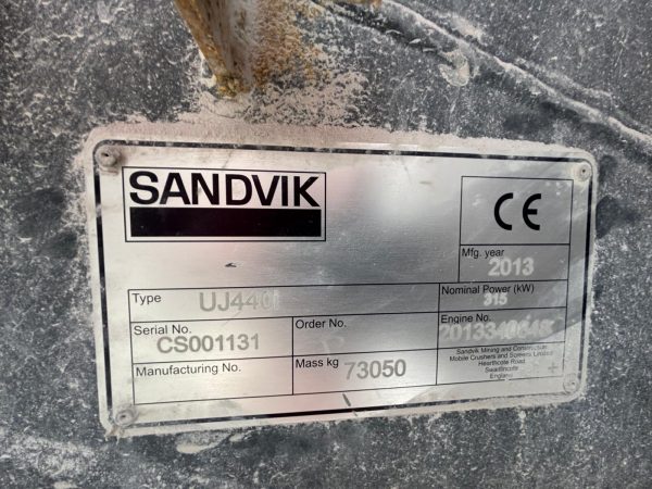 SANDVIK	UJ440i Jaw Crusher